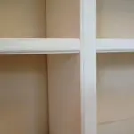 white shelving unit